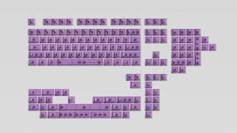 Asimov Cherry Profile Transparent Keycaps with FREE Cleaning Cloth