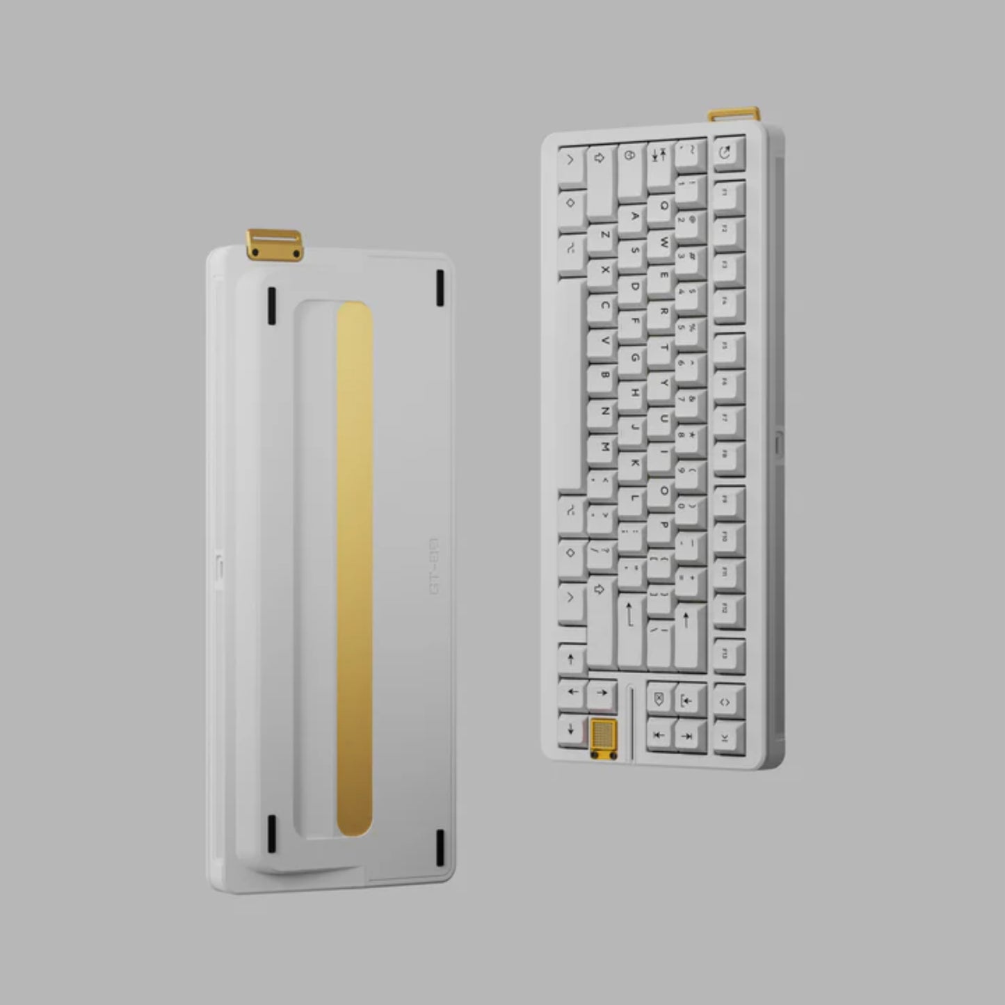 KBDfans GT-80 Case With Brass Strap and Buckle and Brand Front Metal Badge