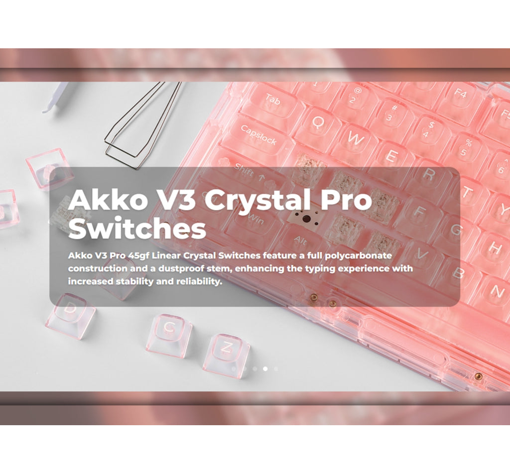 Monsgeek Ice75 Multi-Mode Fully Assembled Keyboard [V3 Crystal Pro Switch]