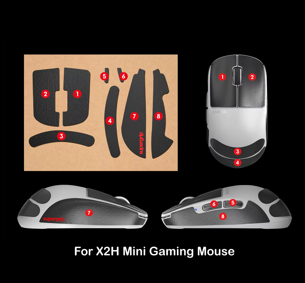 Pulsar  Supergrip Grip Tape for X2H Gaming Mouse [Mini]