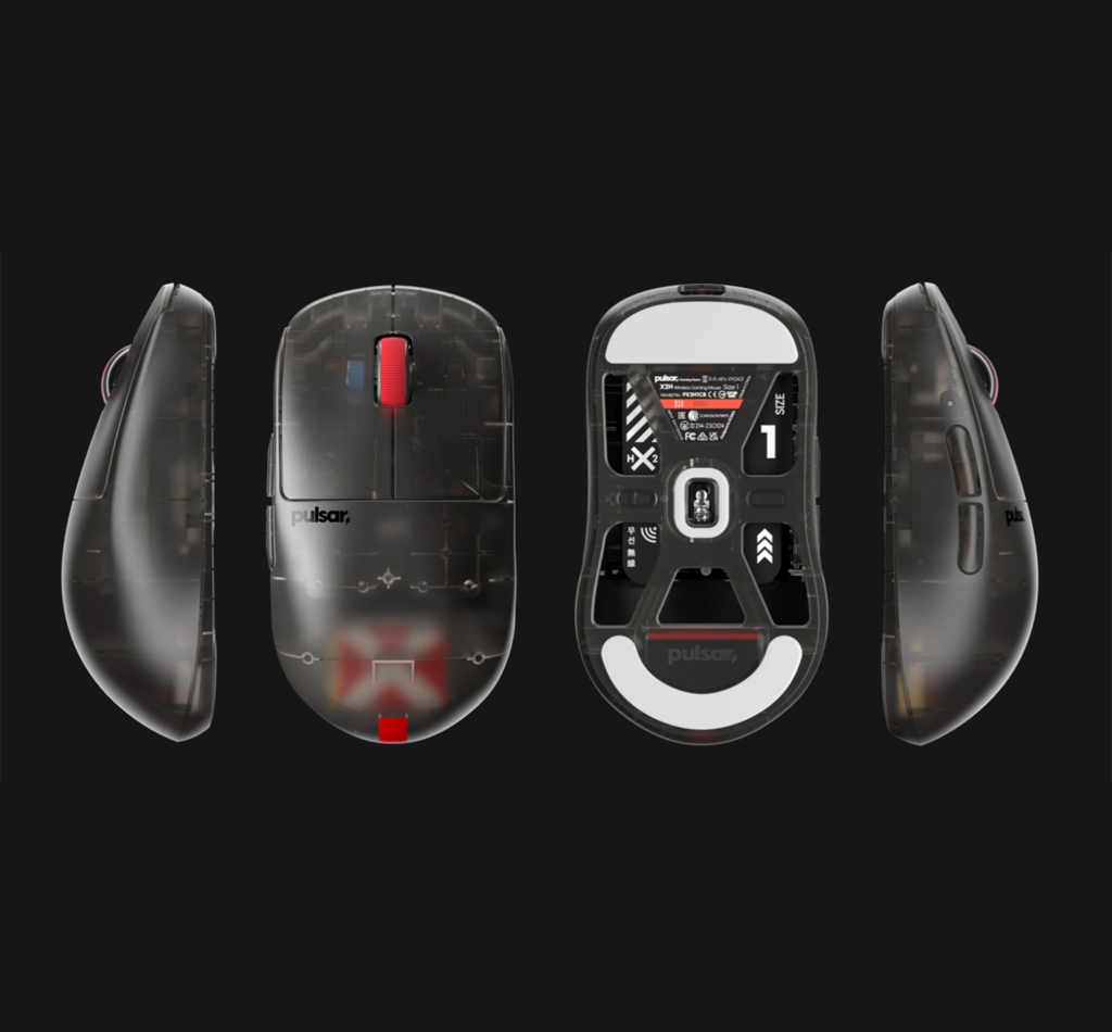 Pulsar X2H Mini Wireless Gaming Mouse [Clear Black Edition]