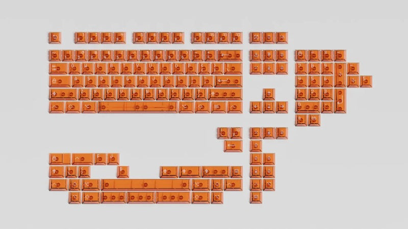Asimov Cherry Profile Transparent Keycaps with FREE Cleaning Cloth