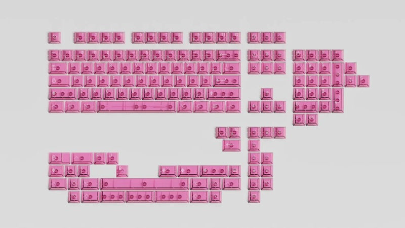 Asimov Cherry Profile Transparent Keycaps with FREE Cleaning Cloth