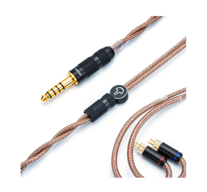 Yongse RedBunny Mono-crystal Cu+ Silver-plated Mono-crystal Graphene Shielding Earphones Cable 3.5mm