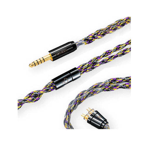 Yongse 1947Pro 6N 4 strands Single Crystal Copper Silver Plated Earphones Cable (4.4MM/2PIN)