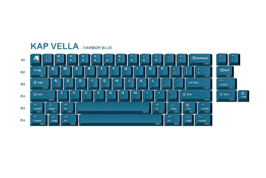 KAP Vella Double-shot Keycaps (60% layout compatibility)