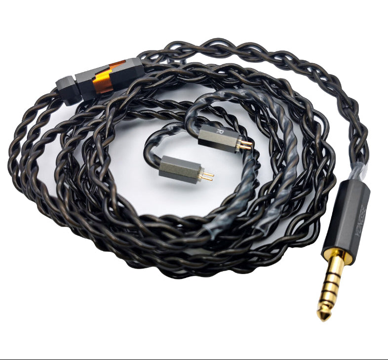 YONGSE WARRIOR OCC 6N SINGLE CRYSTAL SILVER PLATED COPPER EARPHONES CABLE 1.2M( 3.5MM/0.78)