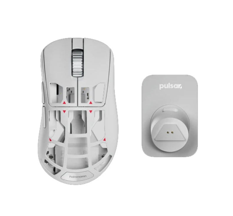 Pulsar Feinmann F01 Alpine White Magnesium Alloy Wireless Gaming Mouse