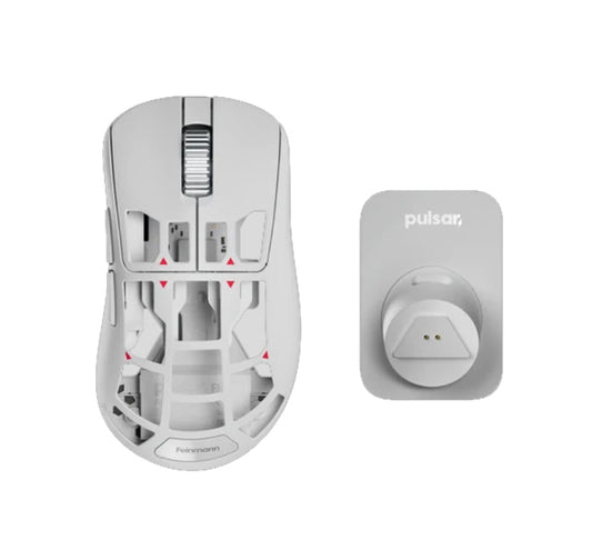 Pulsar Feinmann F01 Alpine White Magnesium Alloy Wireless Gaming Mouse