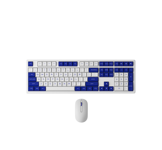 AKKO MX108 Blue&White Wireless Keyboard and Mouse Combo