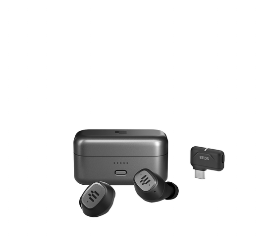 EPOS GTW 270 Hybrid Closed Acoustic Wireless Earbuds with Dongle
