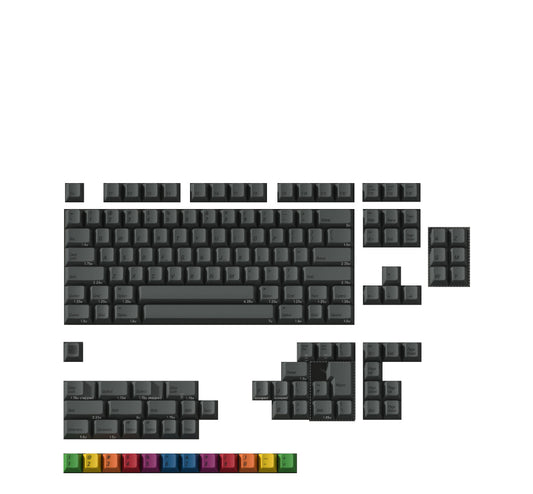 Kbdfans PBTfans 1984 Dark Base Kit Keycaps