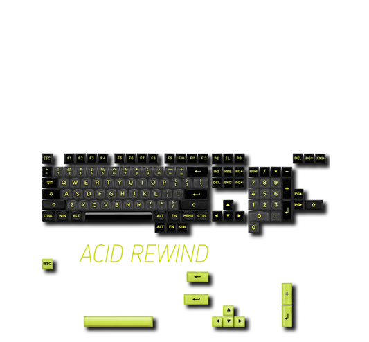 Pulsar [Acid Rewind Edition] 3D Polycarbonate 124 Keycaps