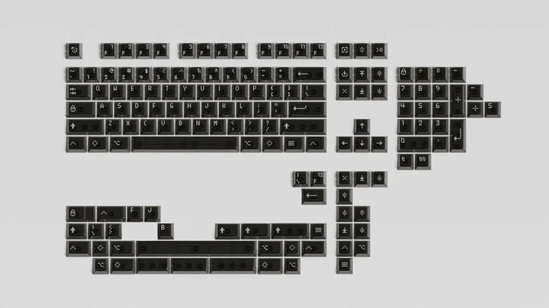 Asimov Cherry Profile Transparent Keycaps with FREE Cleaning Cloth