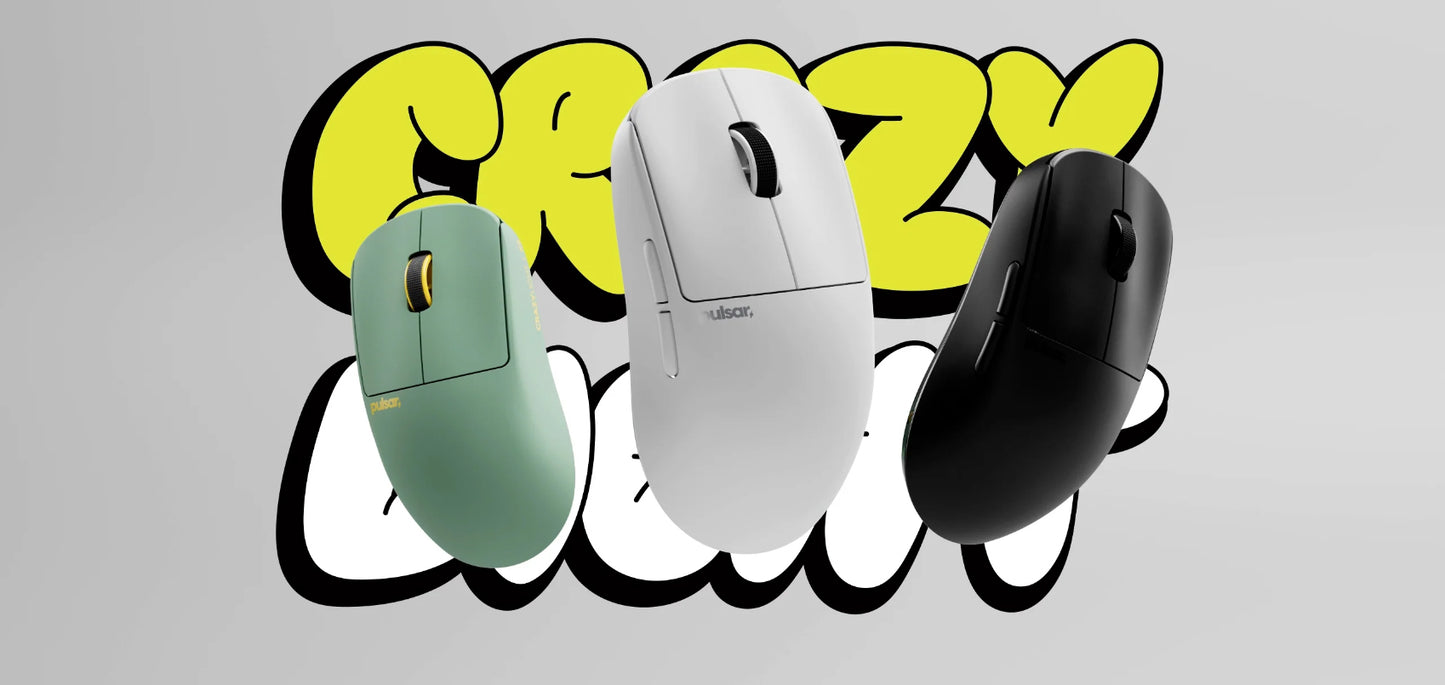 Pulsar X2 CrazyLight Wireless Medium Gaming Mouse