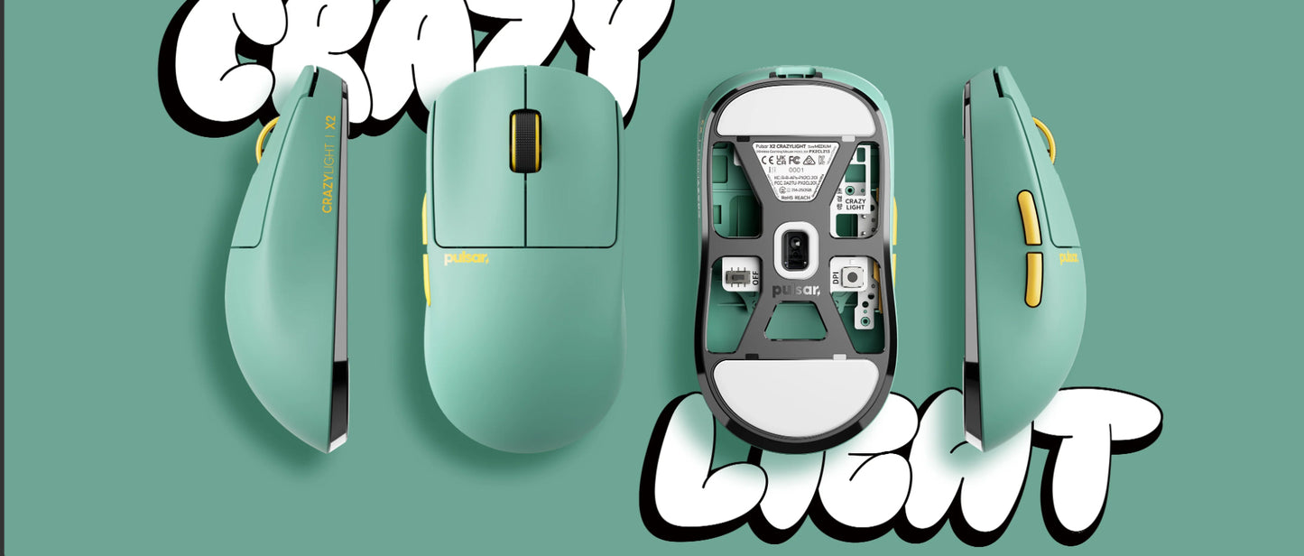 Pulsar X2 CrazyLight Wireless Medium Gaming Mouse