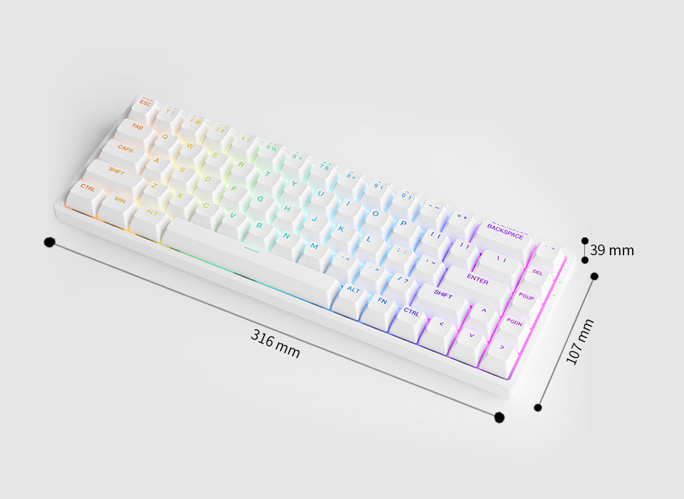 AKKO 3068S Shine Through ASA Keyboard