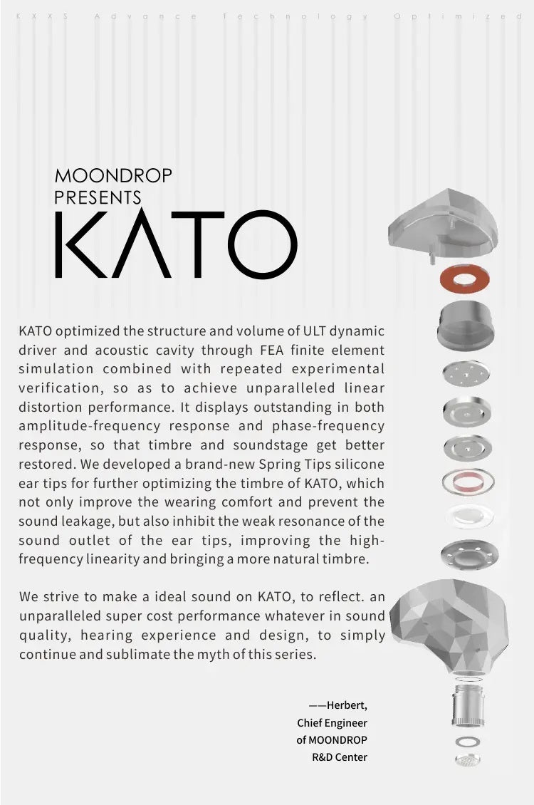MOONDROP Kato In-Ear Monitor Headphones