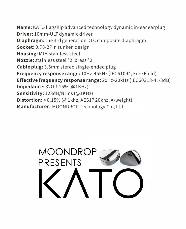 MOONDROP Kato In-Ear Monitor Headphones