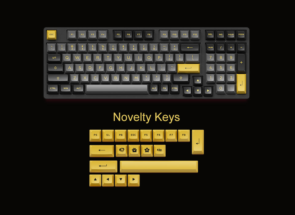 AKKO Black & Gold 3098B Keyboard