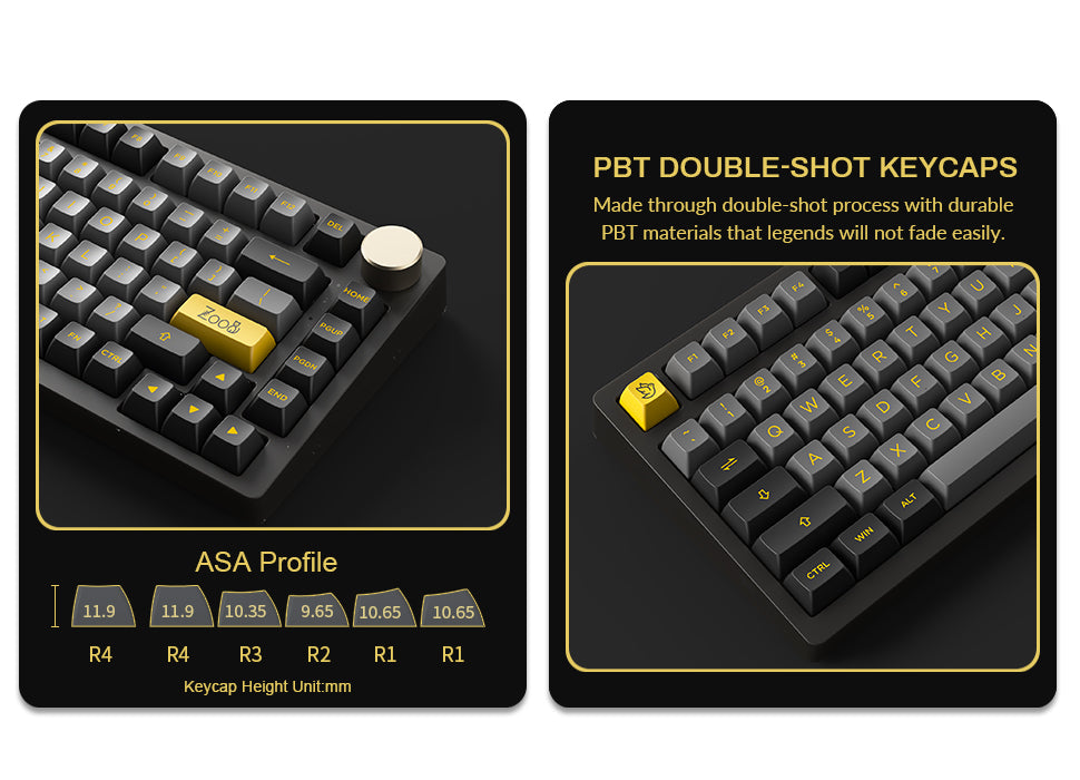 Akko PC75B Plus V2 Black & Gold