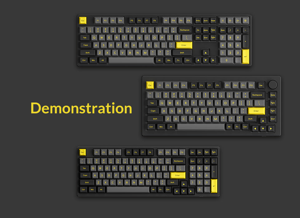 Akko Black & Gold Keycaps Set ABS SAL 195 Keys