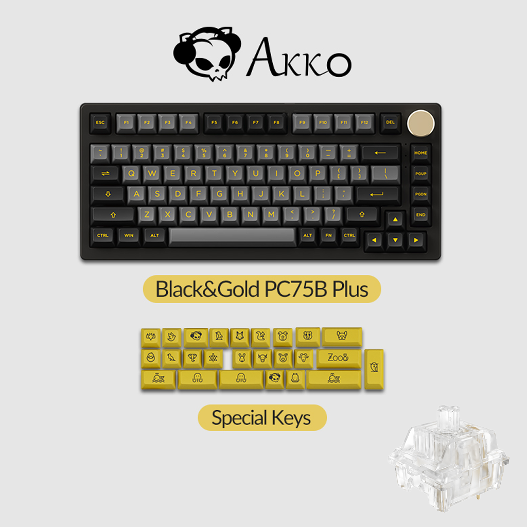 Akko PC75B Plus V2 Black & Gold