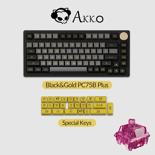 AKKO PC75B PLUS V2 Black & Gold