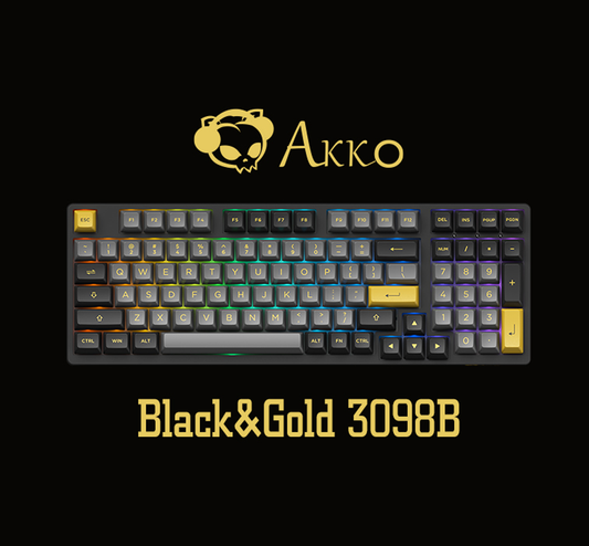 AKKO Black & Gold 3098B Keyboard